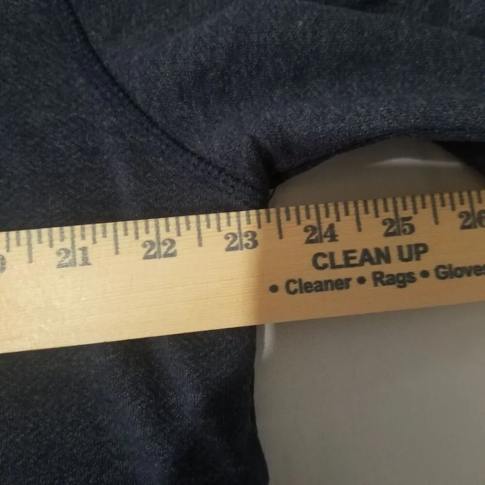 Orvis Mens Long Sleeve Textured Crew Neck Sweatshirt Navy Blue Size L
